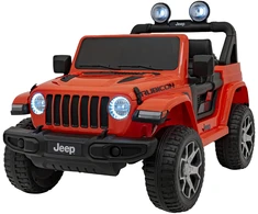 Vaikiškas elektrinis Jeep Wrangler Rubicon 12V su LED šviesomis ir muzika