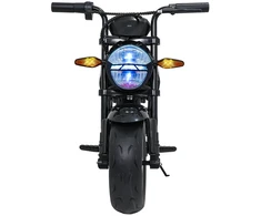 Vaikiškas elektrinis motociklas su 300W varikliu, LED žibintais, Bluetooth, nuo 3 metų, juodas