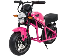 Vaikiškas elektrinis motociklas su 300W varikliu, LED žibintais, Bluetooth, nuo 3 metų, juodas