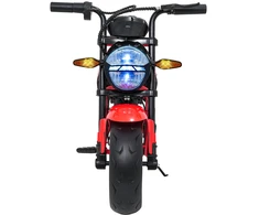 Vaikiškas elektrinis motociklas su 300W varikliu, LED žibintais, Bluetooth, nuo 3 metų, juodas