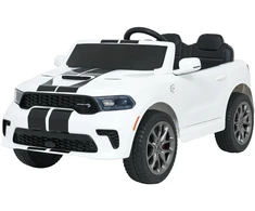 Vaikiškas elektromobilis Dodge Durango baltas