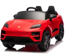 Vaikiškas elektromobilis Porsche Macan raudonas