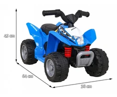 Vaikiškas keturratis Honda 250X TRX su 6V baterija ir odine sėdyne, iki 25 kg