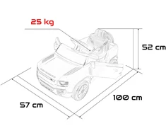 Vaikiškas Land Rover Defender baltas elektromobilis 12V