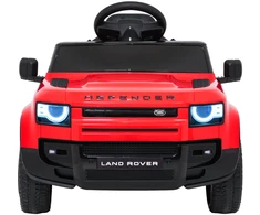 Vaikiškas Land Rover Defender raudonas elektromobilis 12V