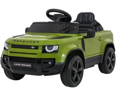 Vaikiškas Land Rover Defender žalias elektromobilis