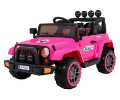 Vaikiškas nuotoliniu valdymu valdomas visureigis 4WD su LED šviesomis, nuo 3 metų