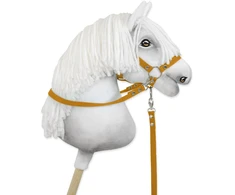 Super Hobby Horse Hobio žirgo pavadžiai kantarui – medaus geltonumo