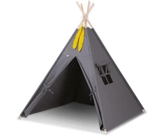 Vaikų teepee palapinė Bobono antracito spalvos