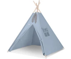 Vaikų teepee palapinė Bobono - pastelinė mėlyna