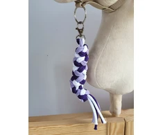 Super Hobby Horse Pavadėlis hobi arkliukui, dvigubas, violetinis/baltas