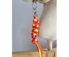 Super Hobby Horse Pavadėlis hobi arkliukui, raudonas/oranžinis/geltonas