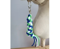 Super Hobby Horse Pavadėlis hobi arkliukui, mėlynas/šviesiai žalias/baltas
