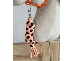 Super Hobby Horse Pavadėlis hobi arkliukui, juodai oranžinis