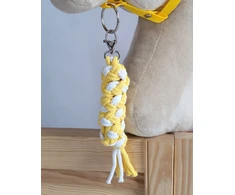 Super Hobby Horse Pavadėlis hobi arkliukui, baltai geltonas