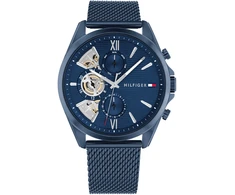 Vyriškas Tommy Hilfiger Baker mėlynas laikrodis 44 mm
