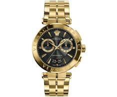 Vyriškas Versace Aion chronografinis laikrodis juodas