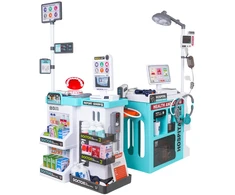 Žaidimų rinkinys MEGA Little Doctor 77 vnt. mėlynas