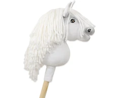 Hobby Horse lazdelinis arkliukas Super Premium baltas A5