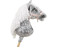 Super Hobby Horse Medinis hobio arkliukas pilkas su balta karčia