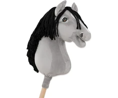 Super Hobby Horse Medinis hobis arkliukas pilkas su juoda karčia
