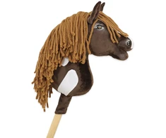 Super Hobby Horse Hobby Horse lazdelinis arkliukas Super Premium western tamsaus bėro atspalvio A4