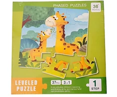 Magnetinė dėlionė knygelėje 3in1 (1 lygis) gyvūnai