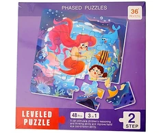 Magnetinė dėlionė knygelėje 3in1 (2 lygis) Undinėlė
