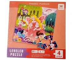 Magnetinė dėlionė knygelėje 3in1 (4lygis) princesės