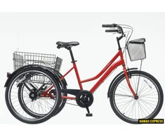Dviratis 24 TRIKE PORTER 24 red bisan s
