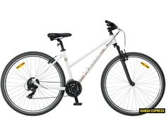Dviratis 28 CLASSIC STREET 21 LADY 28 baltas classic