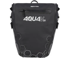Krepšys OXFORD Aqua V 20 Single QR Pannier Bag Juodas