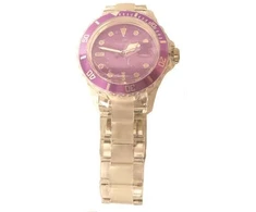 Laikrodis Pegasus skaidrus/violetinis 40mm