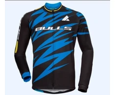 Marškinėliai ilgom rankovėm vyr. Bulls Team Trikot 2021 mėlyna/juoda