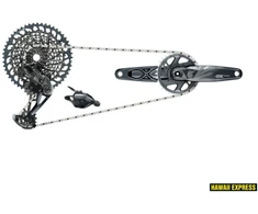 Pavarų grupė SRAM GX Eagle DUB Groupset Lunar (Rear Der, Trigger Shifter w Clamp, Crankset DUB 12s 170 w DM 32t X-SYNC Chainring, Chain 126 links 12s, Cassette XG-1275 10-52t, Chaingap Gauge)