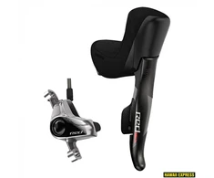 Pavarų ir stabdžių rankenėlė SRAM Shift/Hydraulic Disc Brake Raudona eTAP Stealth-a-majig hose connected Left Shift Front Brake 950mm w Direct Mount Ti Hardware (Rotor &amp; Bracket sold separately)