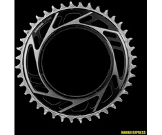 Priekinė žvaigždė SRAM ROAD 38T THREADED MOUNT X-SYNC 6.5MM OFFSET Raudonas E1 Juodas/Sidabrinis (including thread back up pin for chainring)