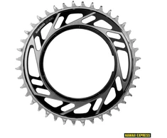 Priekinė žvaigždė SRAM ROAD 42T THREADED MOUNT X-SYNC 6.5MM OFFSET Raudonas E1 Juodas/Sidabrinis (including thread back up pin for chainring)