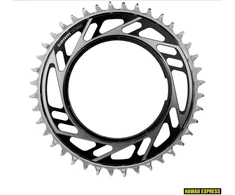 Priekinė žvaigždė SRAM ROAD 46T THREADED MOUNT X-SYNC 6.5MM OFFSET Raudonas E1 Juodas/Sidabrinis (including thread back up pin for chainring)