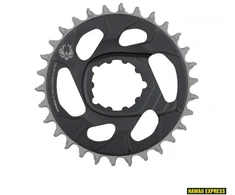 Priekinė žvaigždė SRAM X-SYNC 2 30T Direct Mount -4mm Offset Eagle Lunar/Polar Pilkas