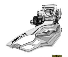 Priekinis pavarų perjungėjas SRAM XX High Clamp Top Pull 38.2