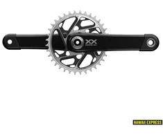 Švaistiklis SRAM SRAM Crankset XXSL Eagle Q174 CL55 DUB MTB Wide 165mm Juodas 34t T-Type (BB and BB DUB spacers are not included)