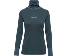 Termo marškinėliai Thermowave mot. Merino Xtreme ilgom rankovėm aukštu kaklu pilki