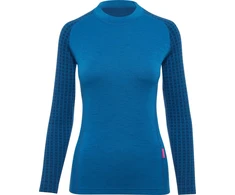 Termo marškinėliai Thermowave mot. Merino Xtreme ilgom rankovėm mėlini