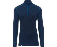 Termo marškinėliai Thermowave vyr. Merino Xtreme ilgom rankovėm su užtrauktuku mėlyni