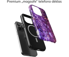 Coveris Telefono dėklas Magsafe "Amethyst" iPhone 12-17, Samsung S22-26, Google Pixel 10/Pro/ProXL modeliams