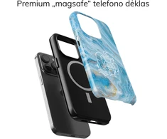 Coveris Telefono dėklas Magsafe "Aquarius" iPhone 12-17, Samsung S22-26, Google Pixel 10/Pro/ProXL modeliams