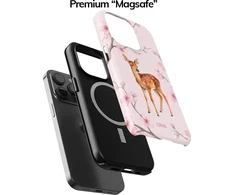 Coveris Telefono dėklas Magsafe "Bambi" iPhone 12-17, Samsung S22-26, Google Pixel 10/Pro/ProXL modeliams