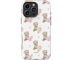 Coveris Telefono dėklas Magsafe "Bear Love" iPhone 12-17, Samsung S22-26, Google Pixel 10/Pro/ProXL modeliams
