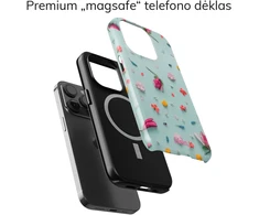 Coveris Telefono dėklas Magsafe "Blossom3" iPhone 12-17, Samsung S22-26, Google Pixel 10/Pro/ProXL modeliams